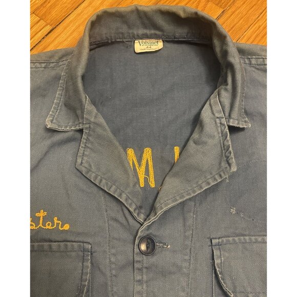 Vintage 50s Size 44 Voisinet Adelmans Chain Sitch Sanforized Union Chore Jacket - Picture 4 of 13